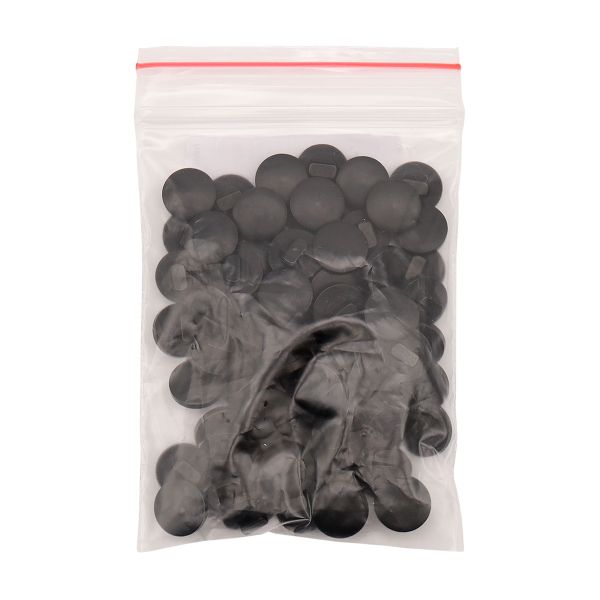 Пуговицы на ножке 16L (10мм), пластик (Black (черный)), NE68, 72 шт