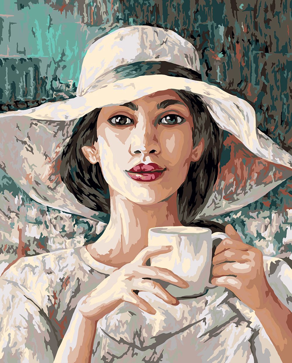 Картина по номерам Фрея, цветной холст Живописный портрет, 50х40 см