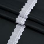 Кружево шитьё х/б 27 мм / 3.4 метра, цвет белоснежный