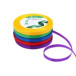 Набор атласных лент 5 цветов по 6.0 мм / 23 метра, яркий микс