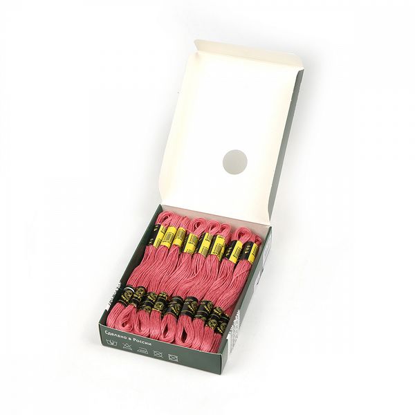 Мулине ПНК им.Кирова цв.9236 т.розовый, 24 мотка по 8 метров