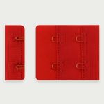 Застежки для бюстгальтера текстильные 2х2, 38 мм, 25 шт, 100 красный, Arta