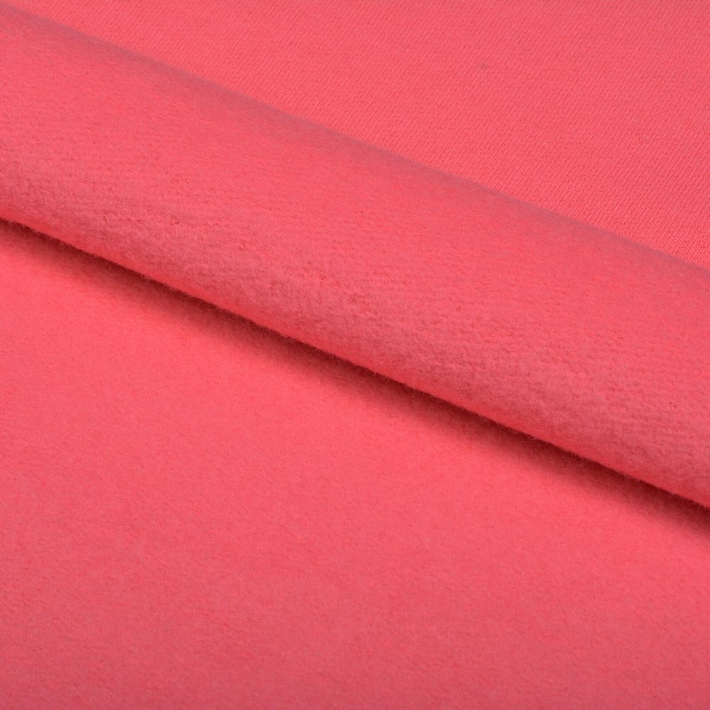 Футер 2-нитка начес 190 г/м², 100-100 см / 6 метров, ФУТ2Х.НАЧ.190.17-1937.6, яр.розовый