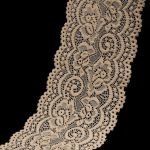 Кружево эластичное (стрейч) 100 мм / 13.71 метров, C180 бежевый