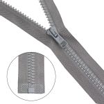 Молния трактор Arta Т6 (6 мм) 1 зам., разъем., 50 см, цв. 074 серый, уп.5 шт