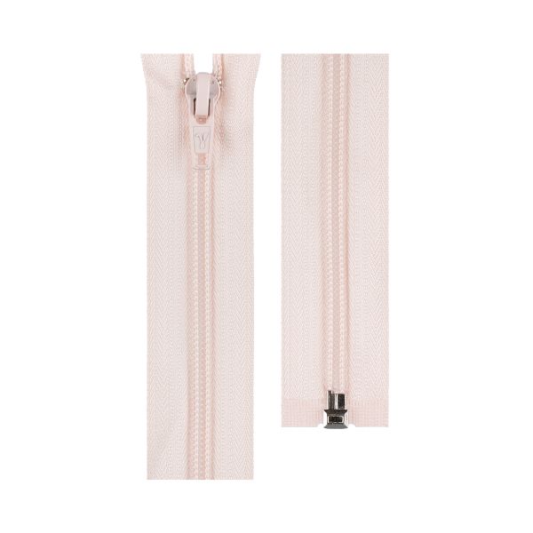 Молния спираль (витая) Т5 (5 мм) 1 зам., разъем., 55 см, 345 бл.розовый, G105 Gamma, 10 шт