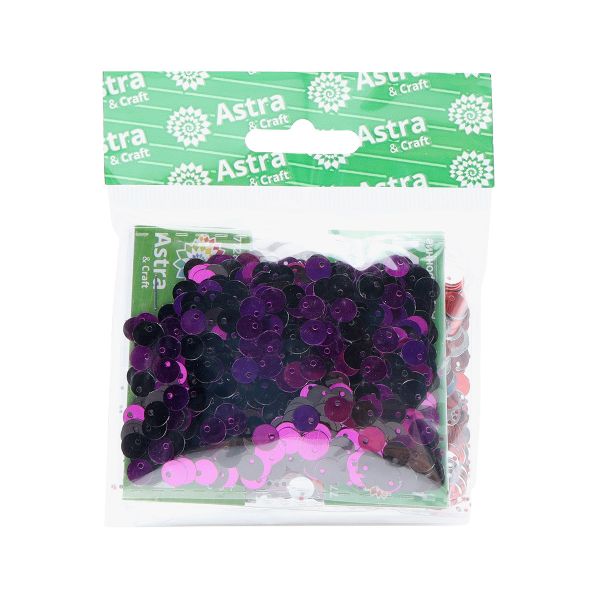Пайетки двусторонние Ассорти №2, 6мм, 3 цвета по 10 гр, Astra&Craft