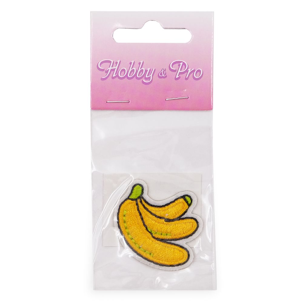 Термоаппликация Бананы, 3.5х3.8см, Hobby&Pro