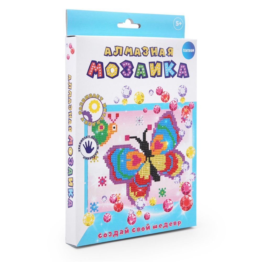 Алмазная (кристальная) мозаика Centrum, Бабочка, 20х15 см