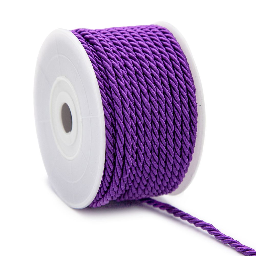 Шнур витой ⌀3.0 мм / 18.29 метров, 28 т-фиолетовый