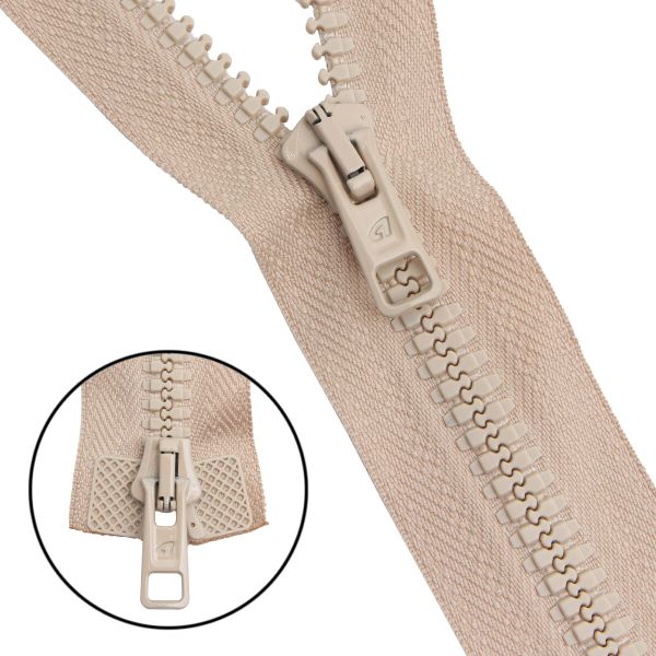 Молния трактор Arta Т6 (6 мм) 2 зам., разъем., 100 см, цв. 105 св.бежевый, уп.5 шт