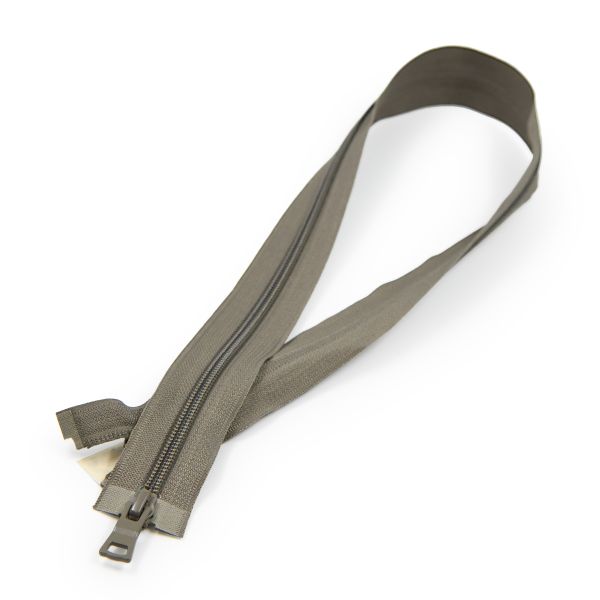 Молния спираль (витая) Т7 (7 мм) 2 зам., разъем., 70 см, 282 хаки, 10 шт