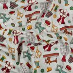 Ткань для пэчворка Peppy Век моды, отрез 50х55 см, 146 г/м², ВМ-13 серый, Peppy