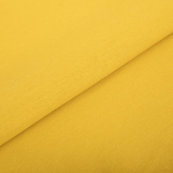 Льняная ткань 210 г/м², 140 см / 5 метров, 107 желтый, Gamma 5147