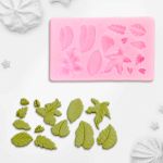 Молд 10х6х1 см, Гербарий, розовый