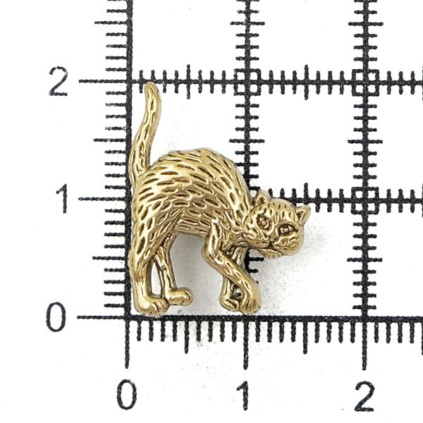 Украшения декоративные пуговицы Кот, 21 мм (AG), 72 шт