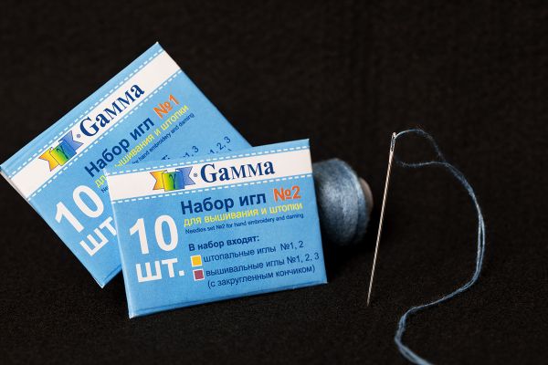 Иглы ручные набор для вышивания и штопки №1, 10 шт, в конверте, Gamma NIR-31