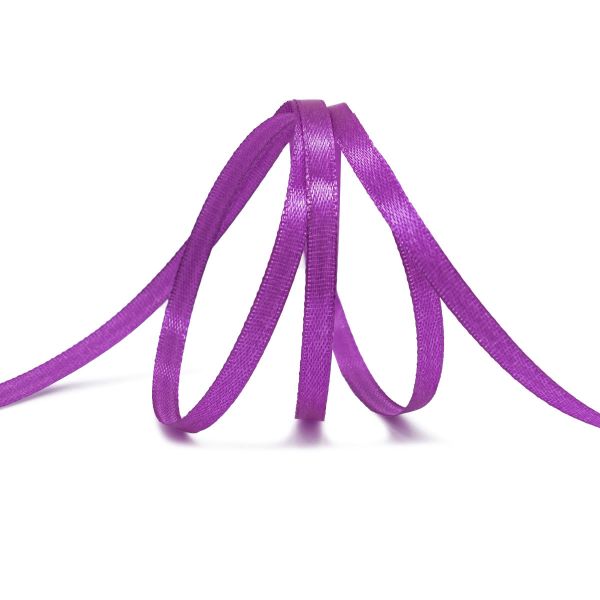 Лента атласная 1-сторонняя 6.0 мм / 22.86±1 метров, 168 т.сиреневый, Globus