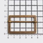 Рамка регулировочная металл литая с подвижной планкой 40 мм /48х31 мм, ⌀4 мм/, бронза, 4 шт