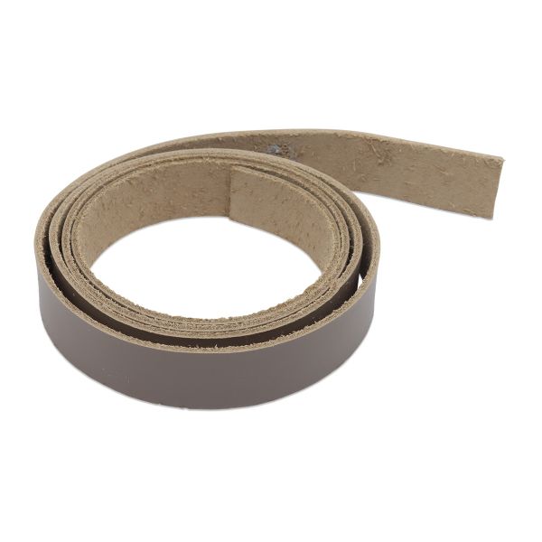 Полоса-ремень 110х2 см ± 1 мм 100% кожа, бежевый