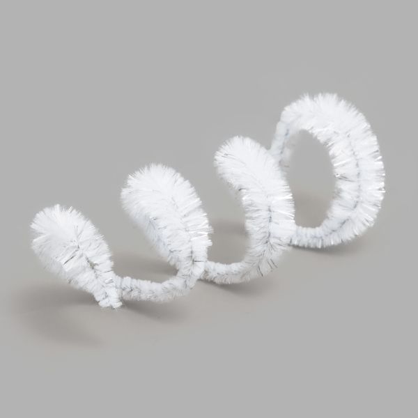 Проволока синельная объемная Цветок 12 мм / 300мм, 15 шт, Astra&Craft (B-040 белый)