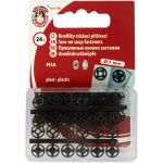 Кнопка пришивная пластик ⌀7 мм, 24 шт, черный, KOH-I-NOOR 11 (MIA1020 №1/2)