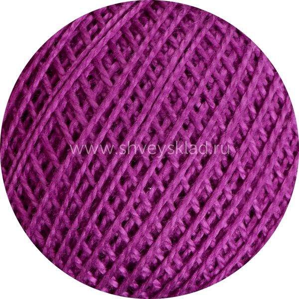 Пряжа ПНК им.Кирова Ирис / уп.20 мот. по 25 г, 150м, 2112 сиреневый