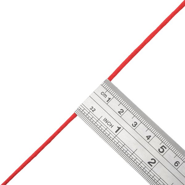 Шнур атласный корсетный ⌀2.0 мм / 45.7 метров, 1 красный