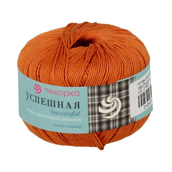 Пряжа Пехорка Успешная / уп.10 мот. по 50 г, 220 м, цв.194 рыжик