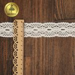 Кружево вязаное (тесьма) 34 мм / 10 метров, D1005 цв.01 белый, Kruzhevo