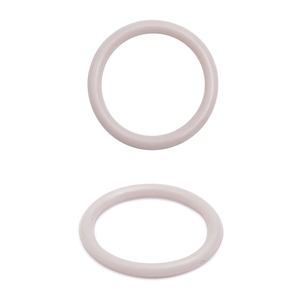 Кольца для бюстгальтера пластик ⌀15.0 мм, C154 св.серый, 100 шт