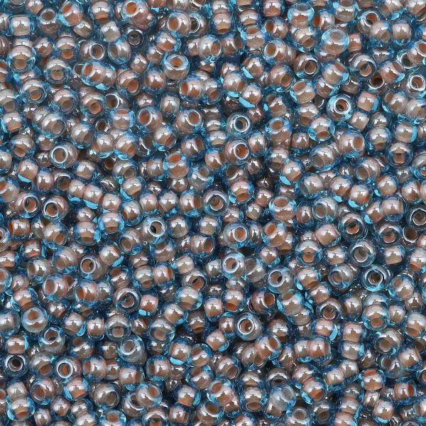 Бисер Preciosa прозрачный с цв. центром 10/0 (2.3 мм), круг.отв., 50 г, (61017)