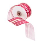 Лента атласная с рисунком 45.0 мм / 22.5±1 метров, Горизонталь, красный, Globus