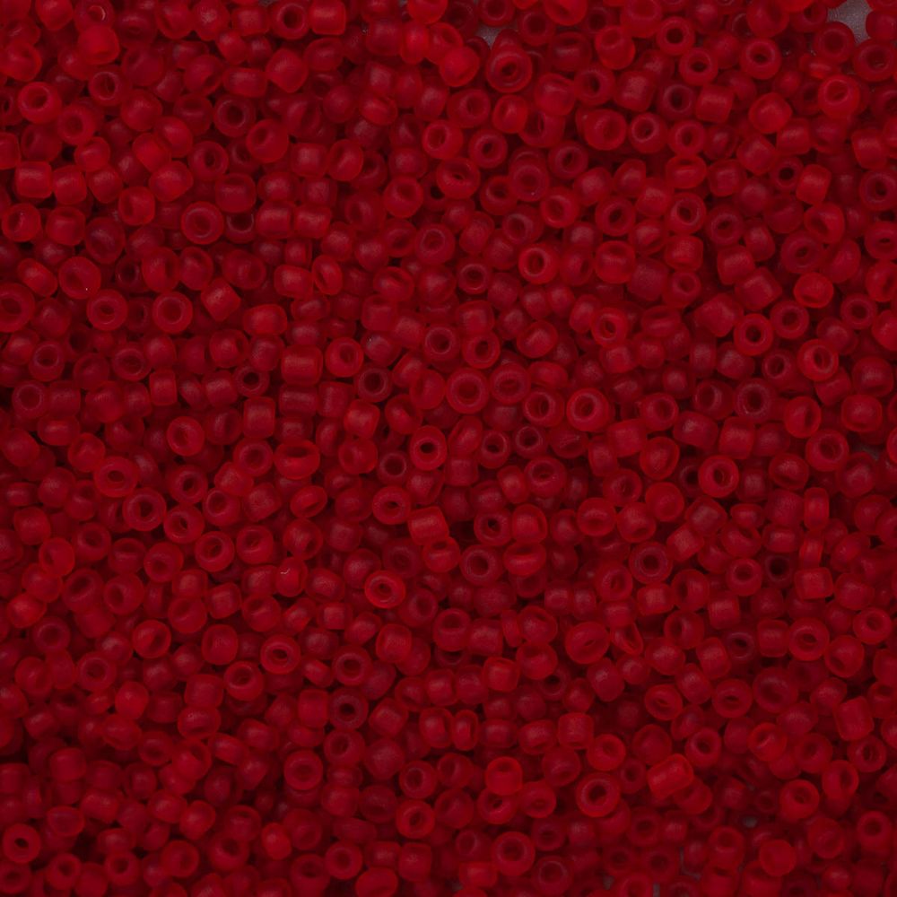 Бисер Astra&amp;Craft 11/0 (2.1 мм), 200 г (10х20 г), цв. M5 красный/прозр.матовый