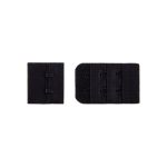 Застежки для бюстгальтера текстильные 32 мм, 5 шт, нейлон, 02 черный, Blitz ZBB-32