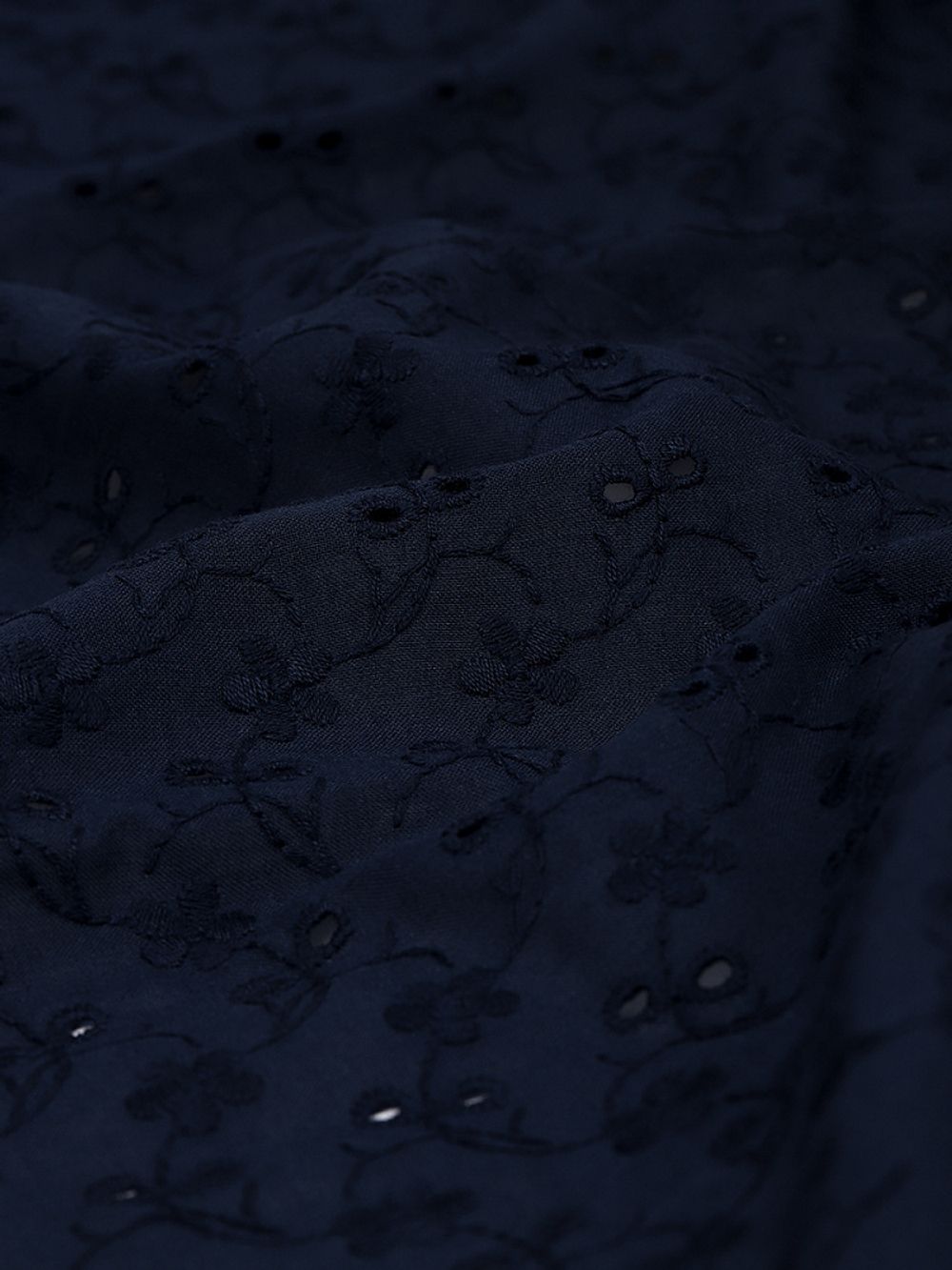 Ткань шитьё (прошва) 100 г/м², 150 см / 2 метра, TBY.Emb.8067.16, 16 т.синий