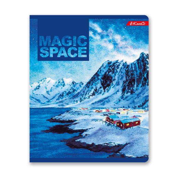 Тетрадь ученическая общая, A5+ 96 л. на скобе 65 г/м², белизна 100%, 5 шт, линия в термоусадочной пленке, 000353 Вселенная, Светоч 96ТСК5_1_3_2