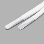 Шнурки круглые с металлическим наконечником 4.0 мм / 130 см, 1 пара (2 шт), белый, 6220-0133