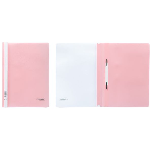 Папка-скоросшиватель A4 140/180 мкм волокно, 20 шт, розовый 214189, Expert Complete 214189