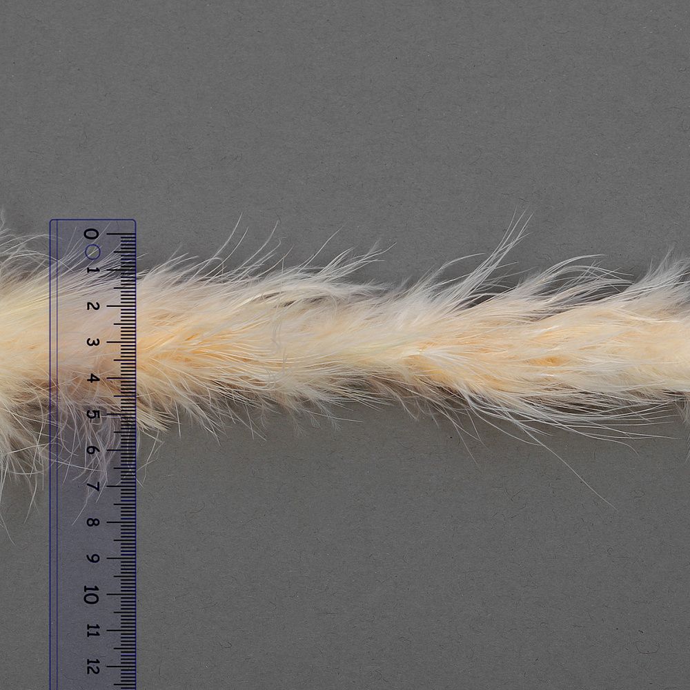 Боа из пуха 2 метра, 15±3г, FBY-18-122, цв.кремовый