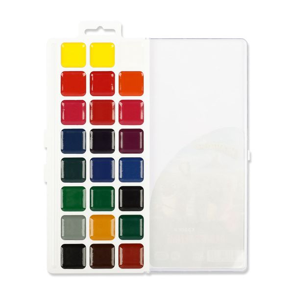 Краска акварель 24 цв, Гигантозавр GGZ-LW-0124