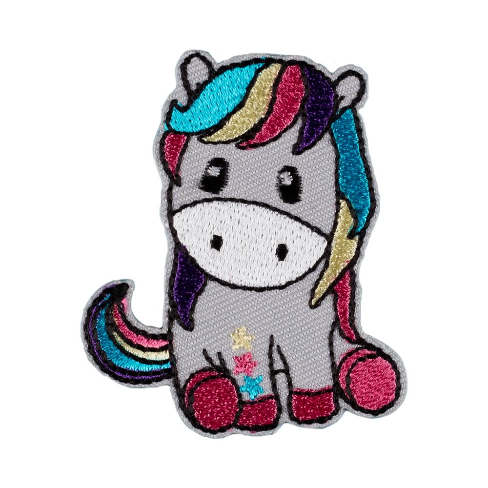 Самоклеящаяся аппликация (патч) №02, 1 шт, 01-214 Пони 4.7х5.5 см, Gamma ETR