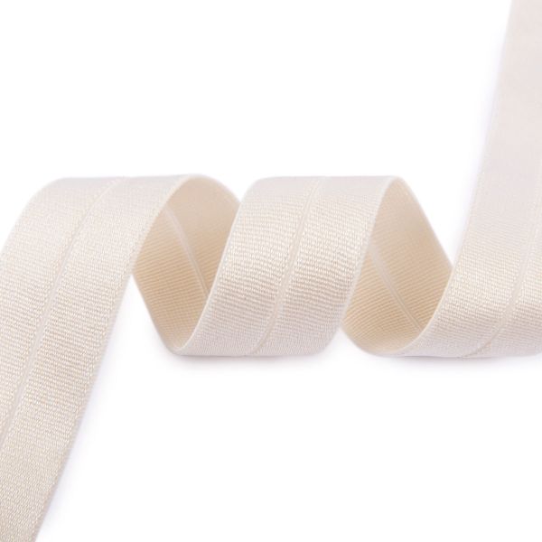 Резинка бельевая (окантовочная) блестящая 25.0 мм / 25 метров, 061 св.св.бежевый, Torioni GET-153PT