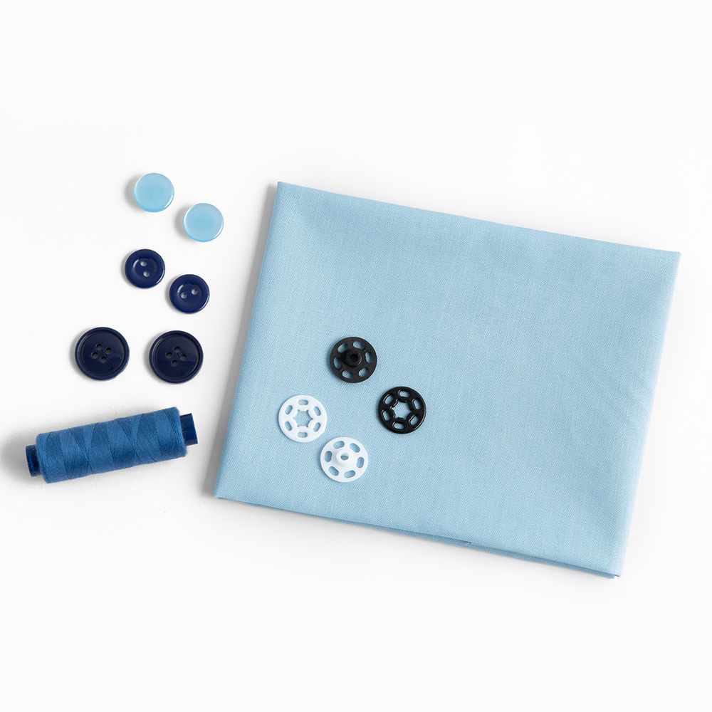 Швейный набор Школьный №1, 10 предметов, ШК-02 голубой, Gamma NSO-10