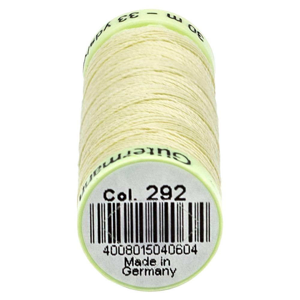 Нитки отделочные Gutermann Top Stitch, 30м, 292 бледно-лимонный, 5 катушек
