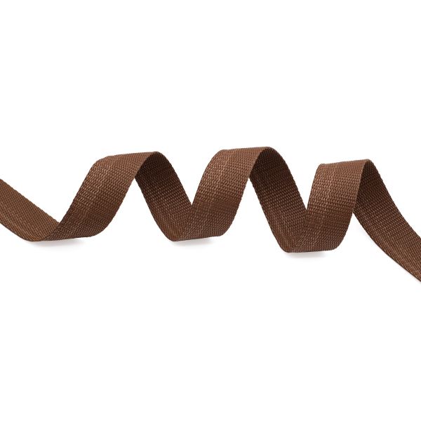 Стропа (ременная лента) 30 мм / 25 метров, толщ. 1.0 мм, [15.8 г/пог.м], 100% п/э, 21 коричневый