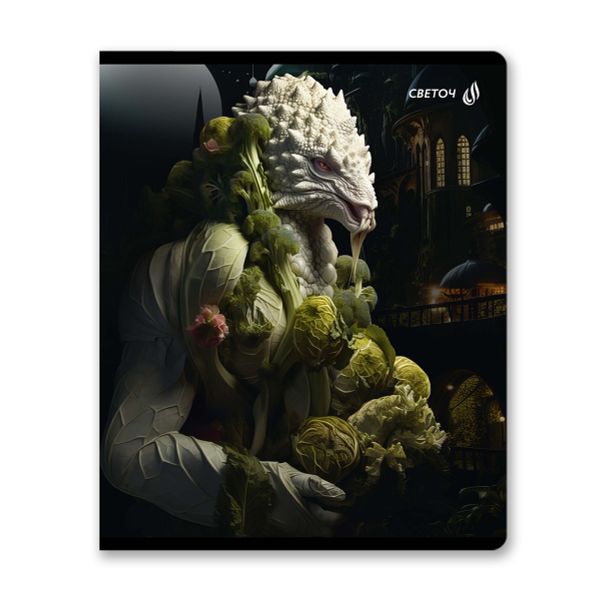 Тетрадь ученическая общая, глянцевая ламинация, A5+ 48 л. на скобе 65 г/м², белизна 100 %, 10 шт, клетка, 00988 Гости из будущего, Светоч 48Т11