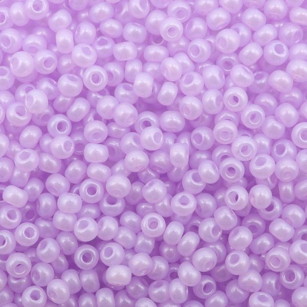 Бисер Preciosa 10/0 (2.3 мм), 500 г, алебастр с цветным покрытием, круг.отв., (17228) 331-19001/10/0