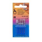 Иглы для швейных машин для кожи 130/705 H LL, №80-100, 5 игл, Pony