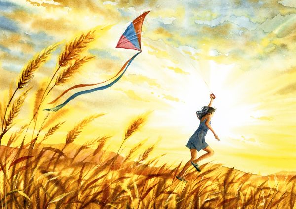 Пазл 2000 элементов, Полёт воздушного змея, Фрея PZL-2000/24